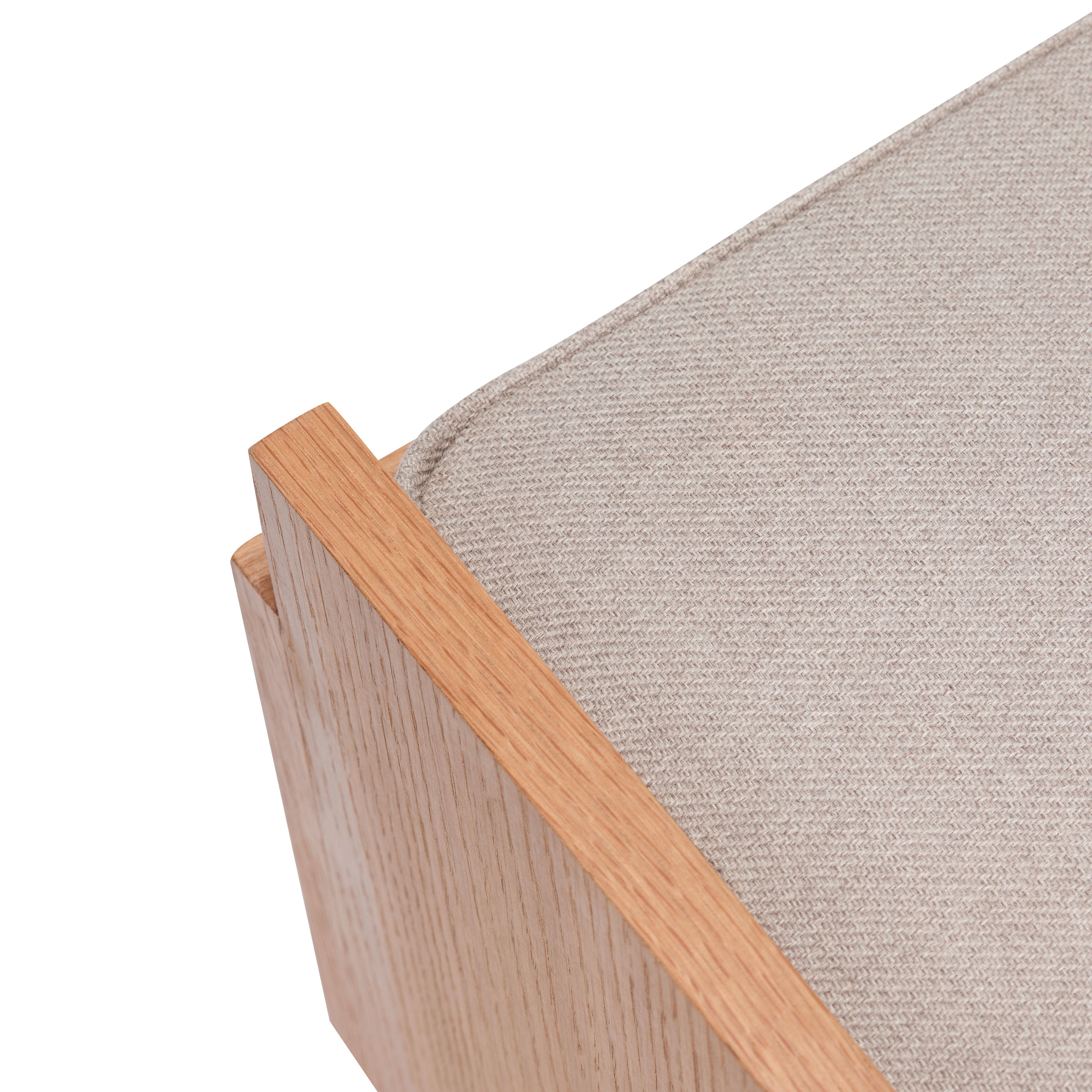 Bench "Forma" sand-coloured/natural colours with storage space