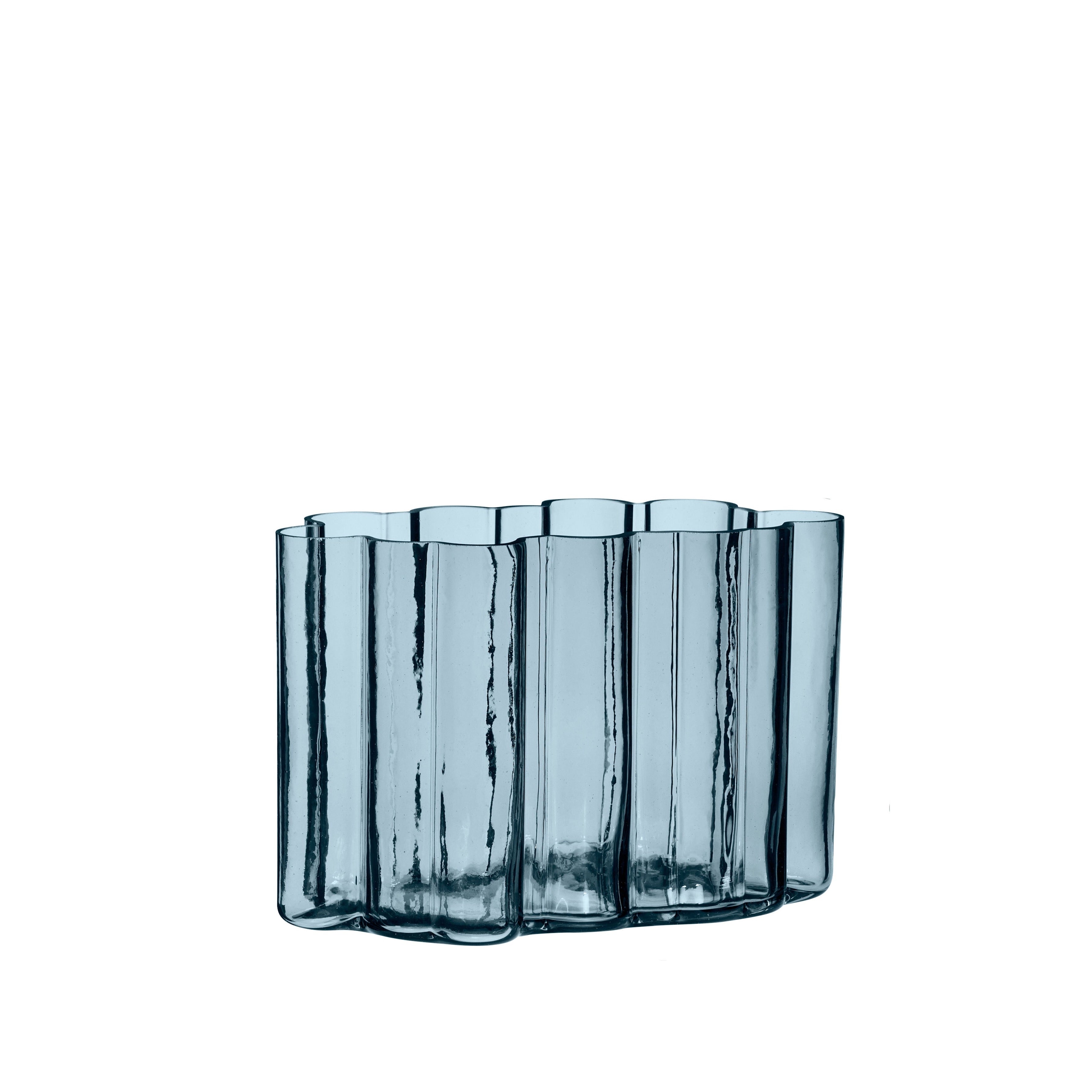 Umber Vase Blau Glas Elegantes Design