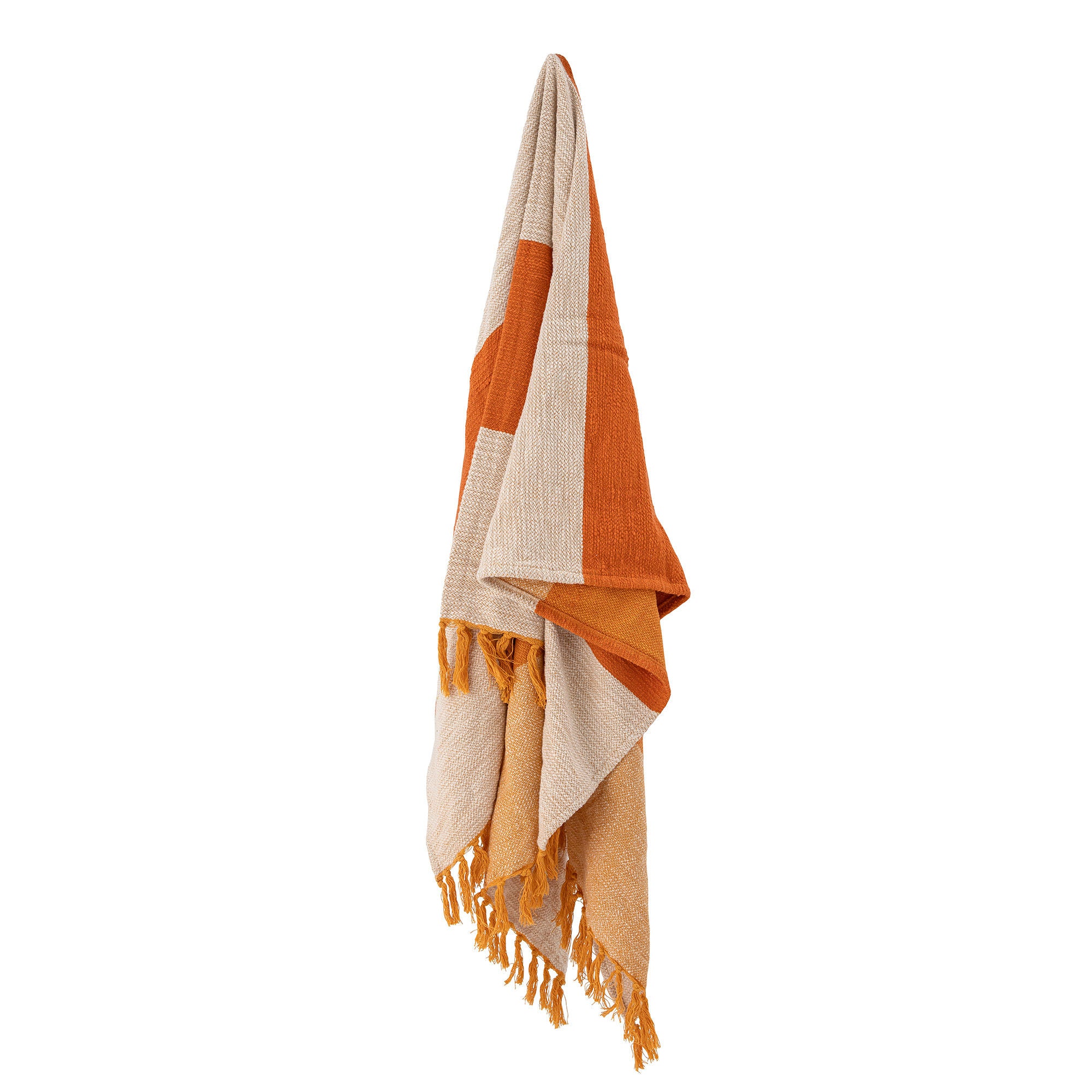 Blanket "Motril" Orange Cotton