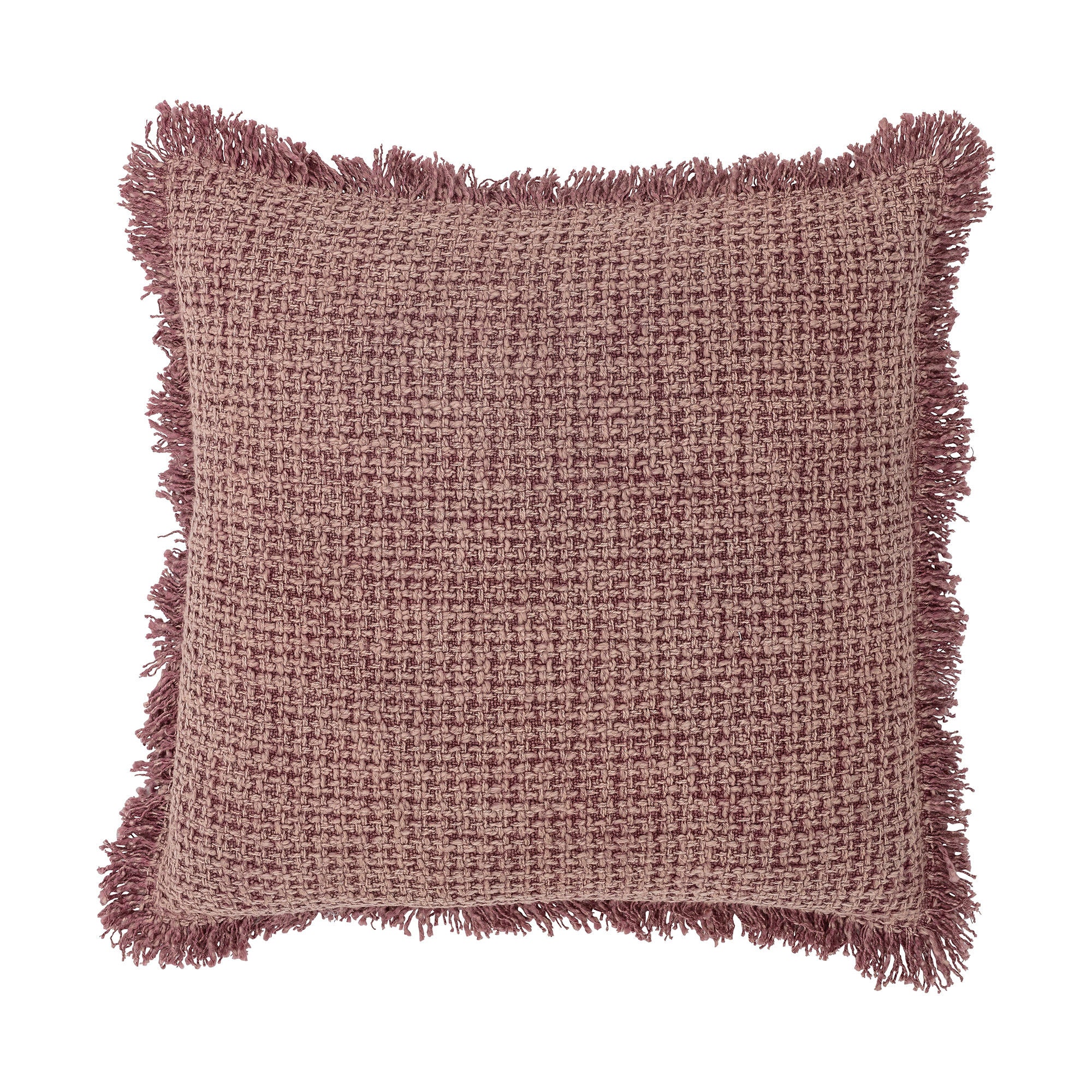 Kissen 'Delva' Rose Baumwolle – Ein weiches Kissen mit kühlen Strukturwebungen und schönen Farbeffekten für zusätzliche Gemütlichkeit.