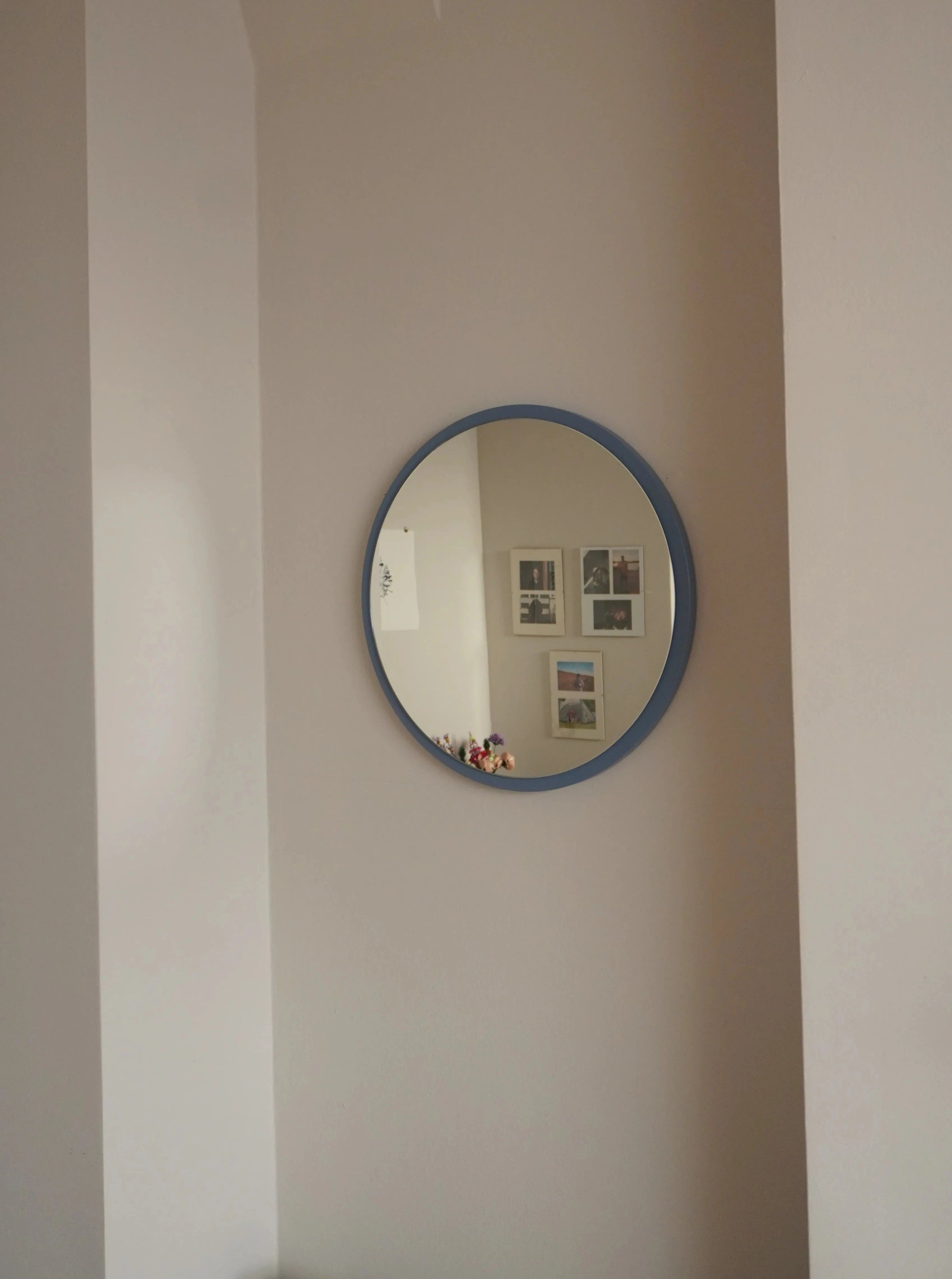 Spiegel "The basic mirror" Rund Blau