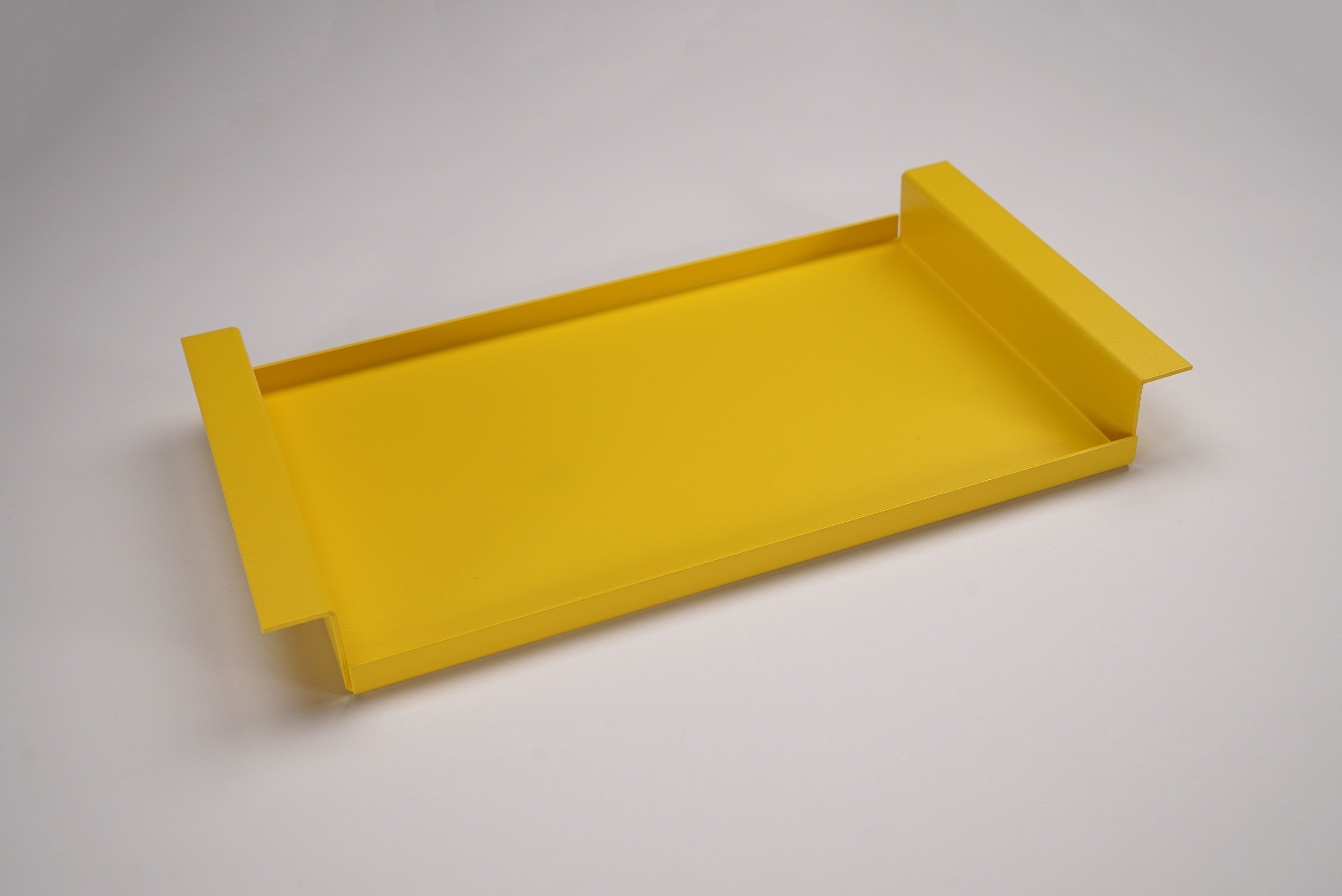 Tray "CARLA" metal zinc yellow 