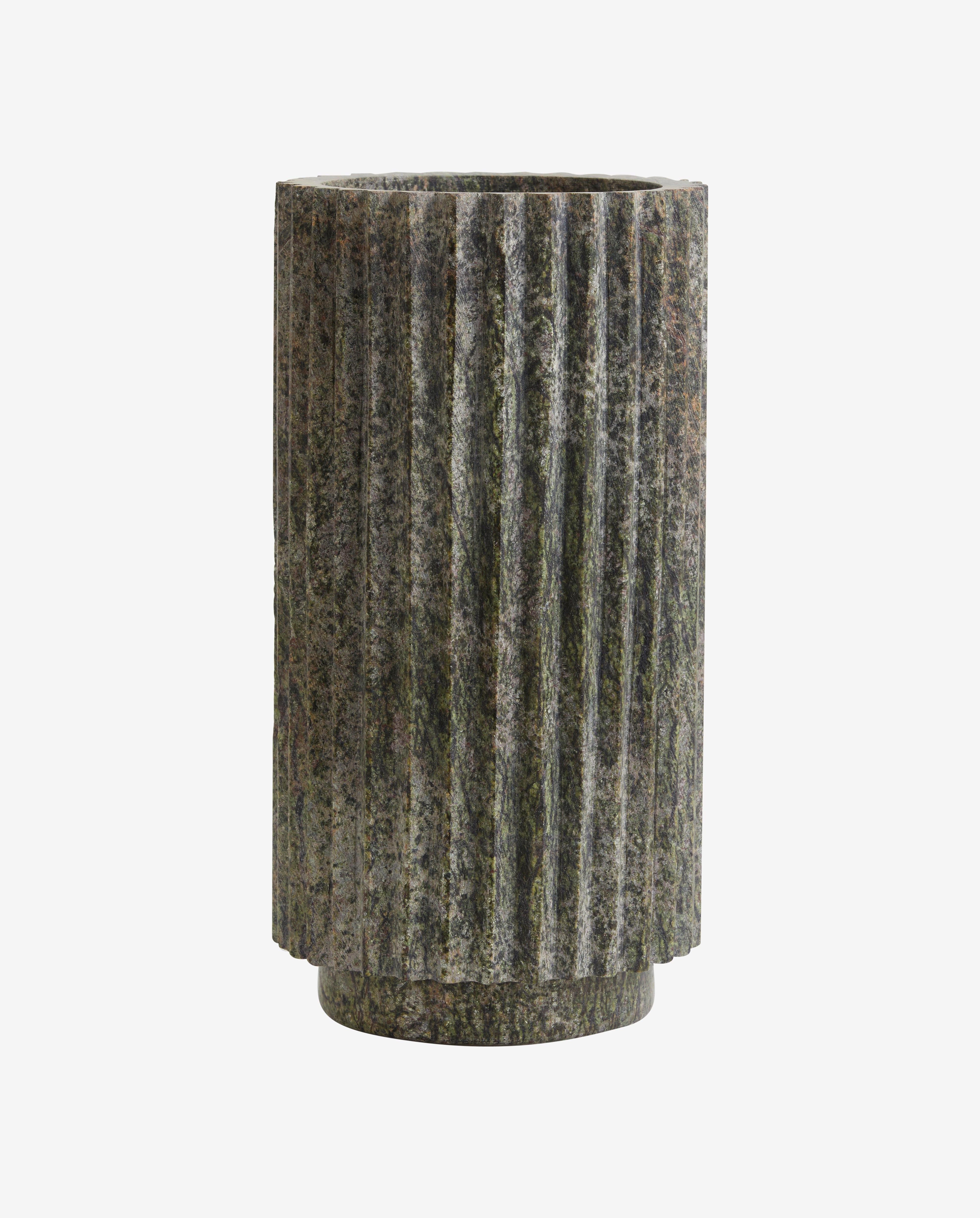 Vase "LOON" Grün Marmor