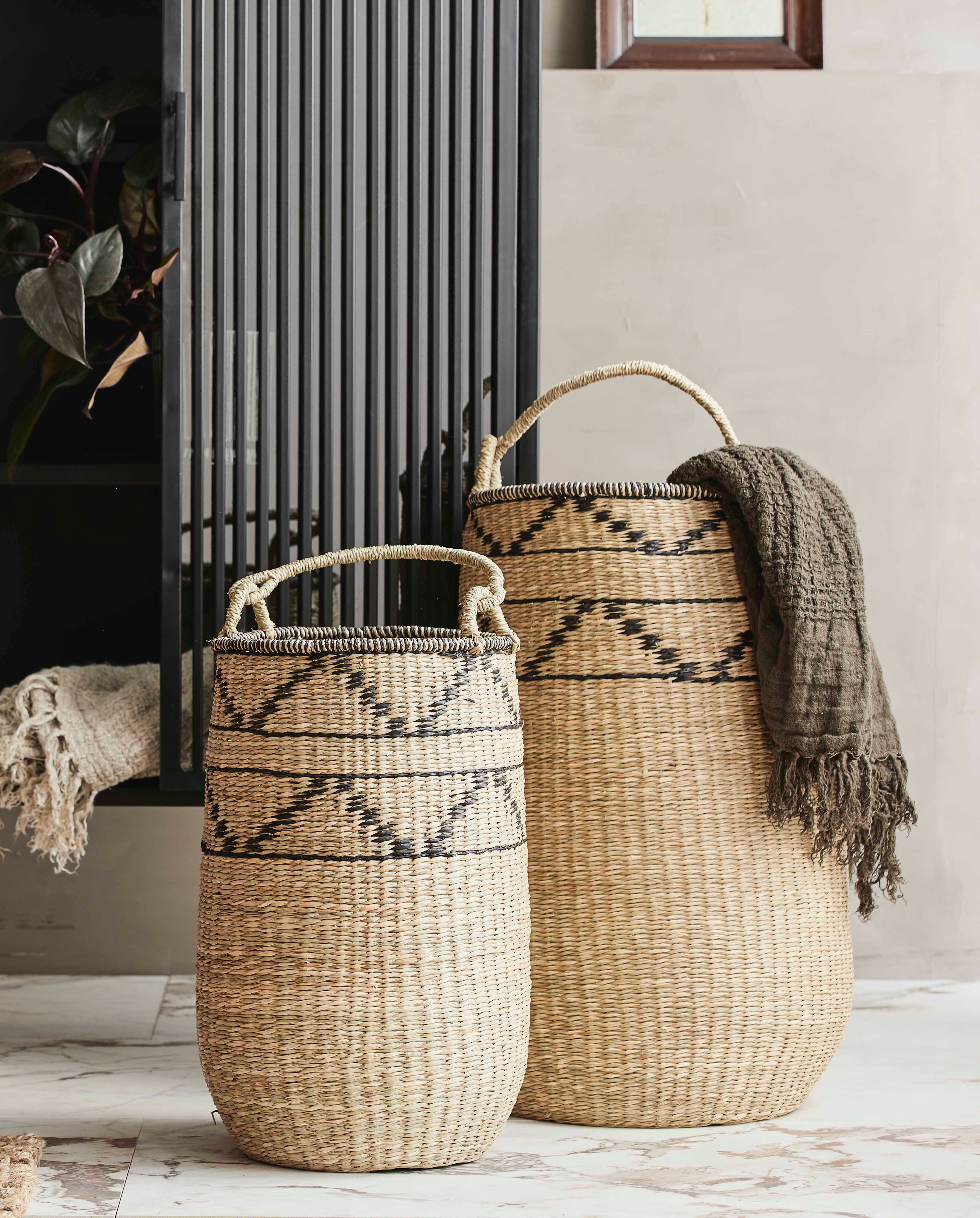 Basket "TROGIR" handle S natural