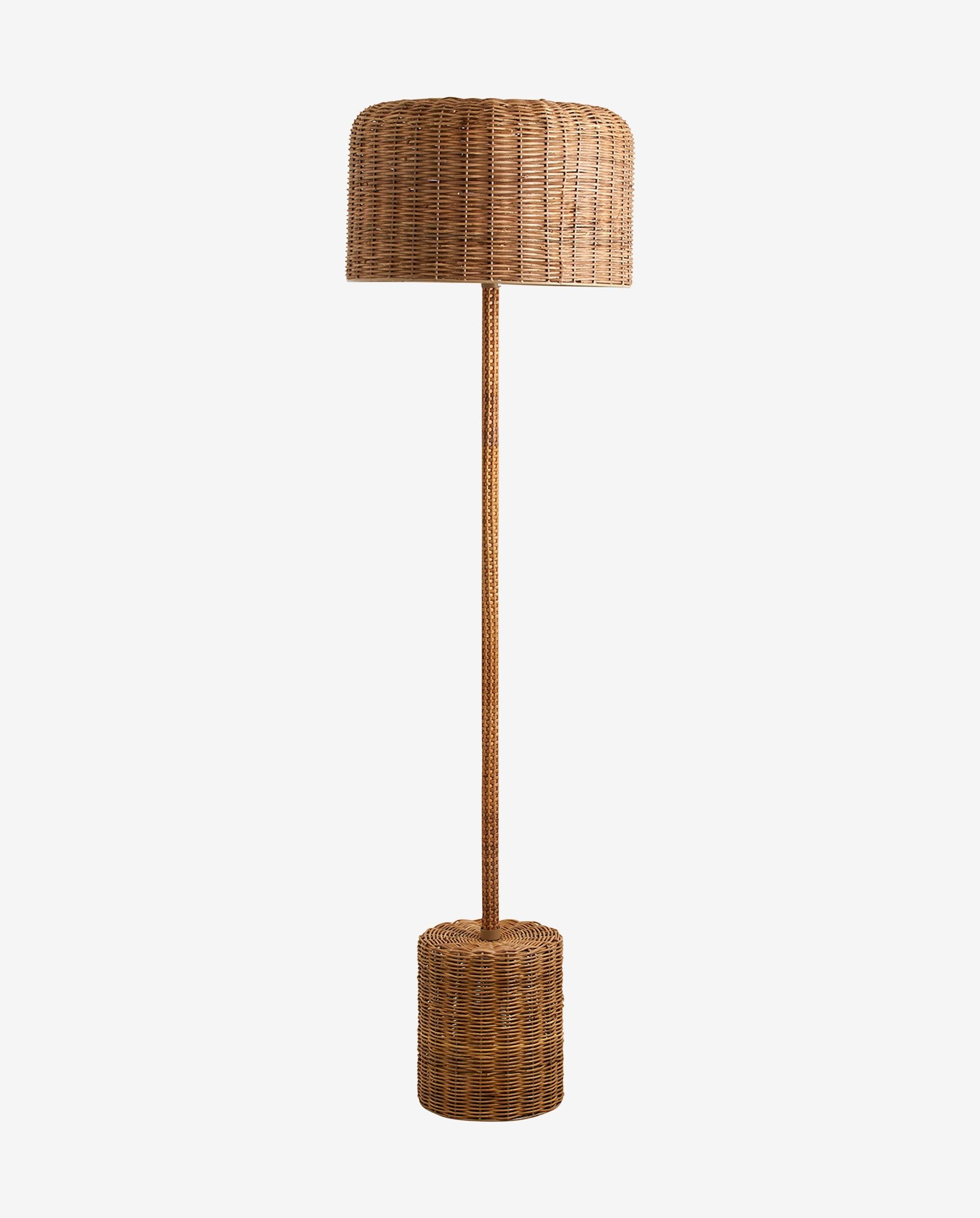 Stehlampe "CANE" Rattan Natur