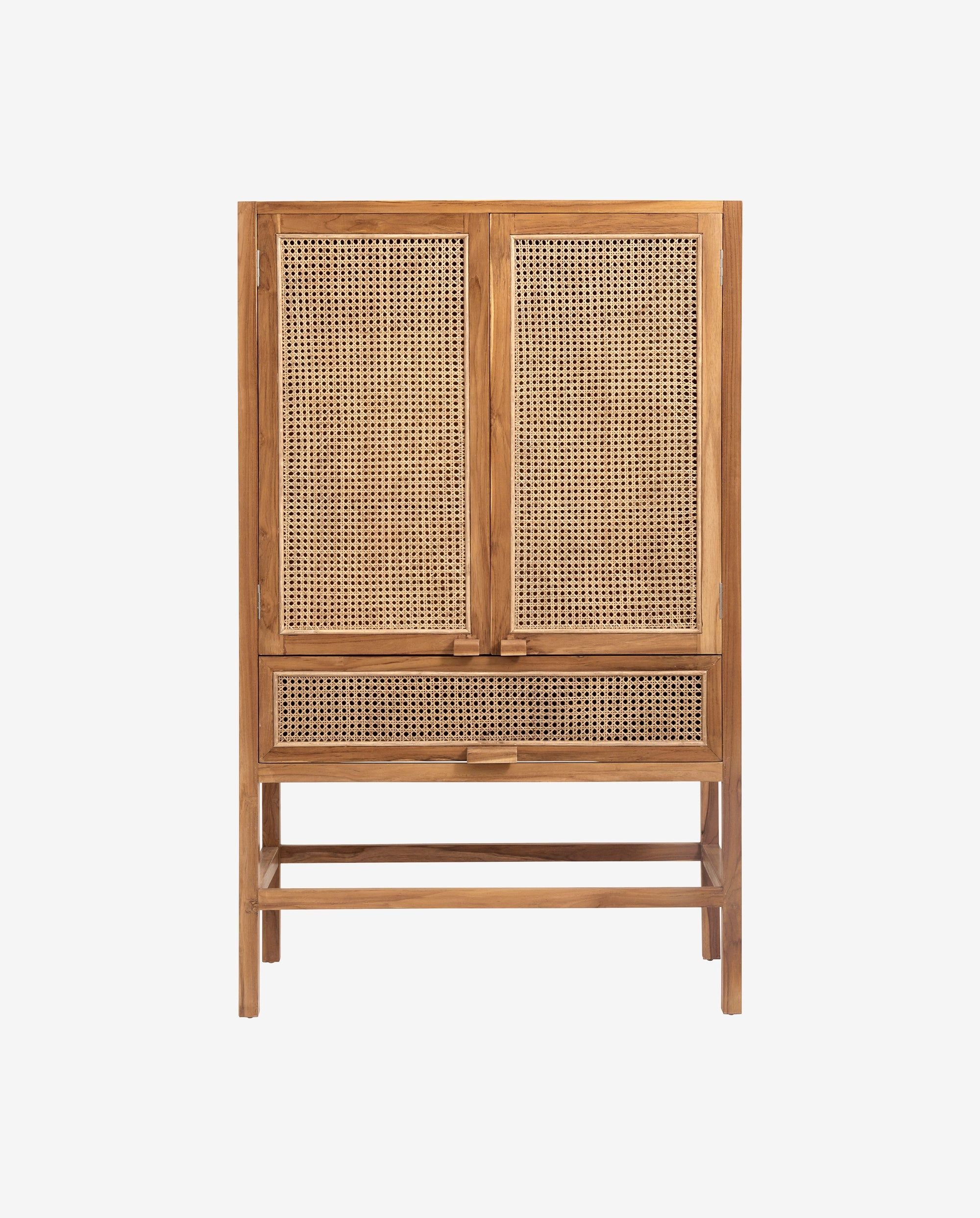 Schrank "MERGE" nature w/rattan