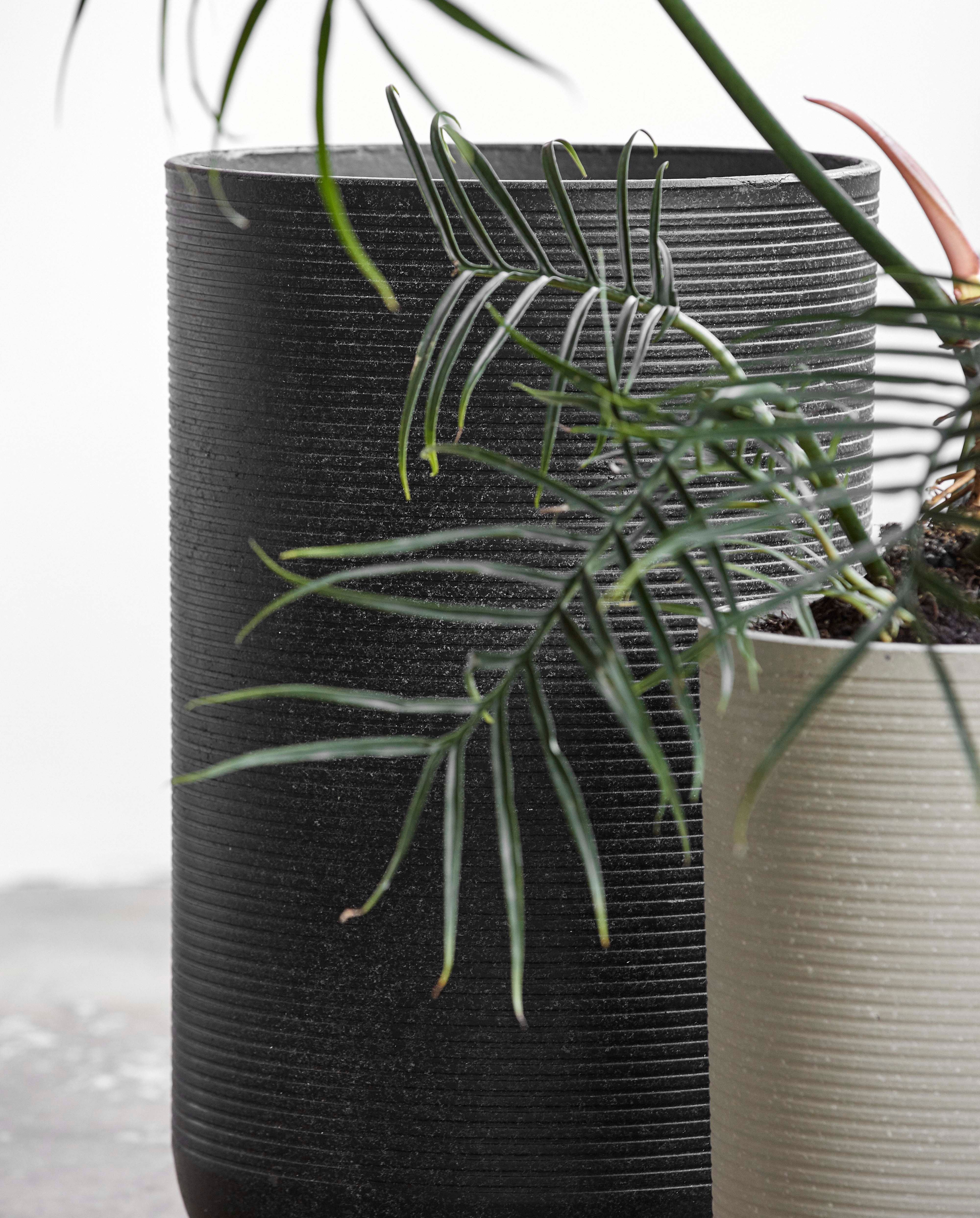 Flowerpot "GRANITO" Black 