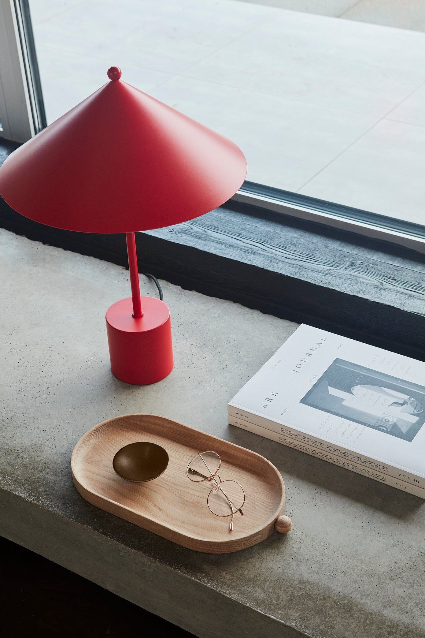 Table lamp "Kasa" Cherry Red