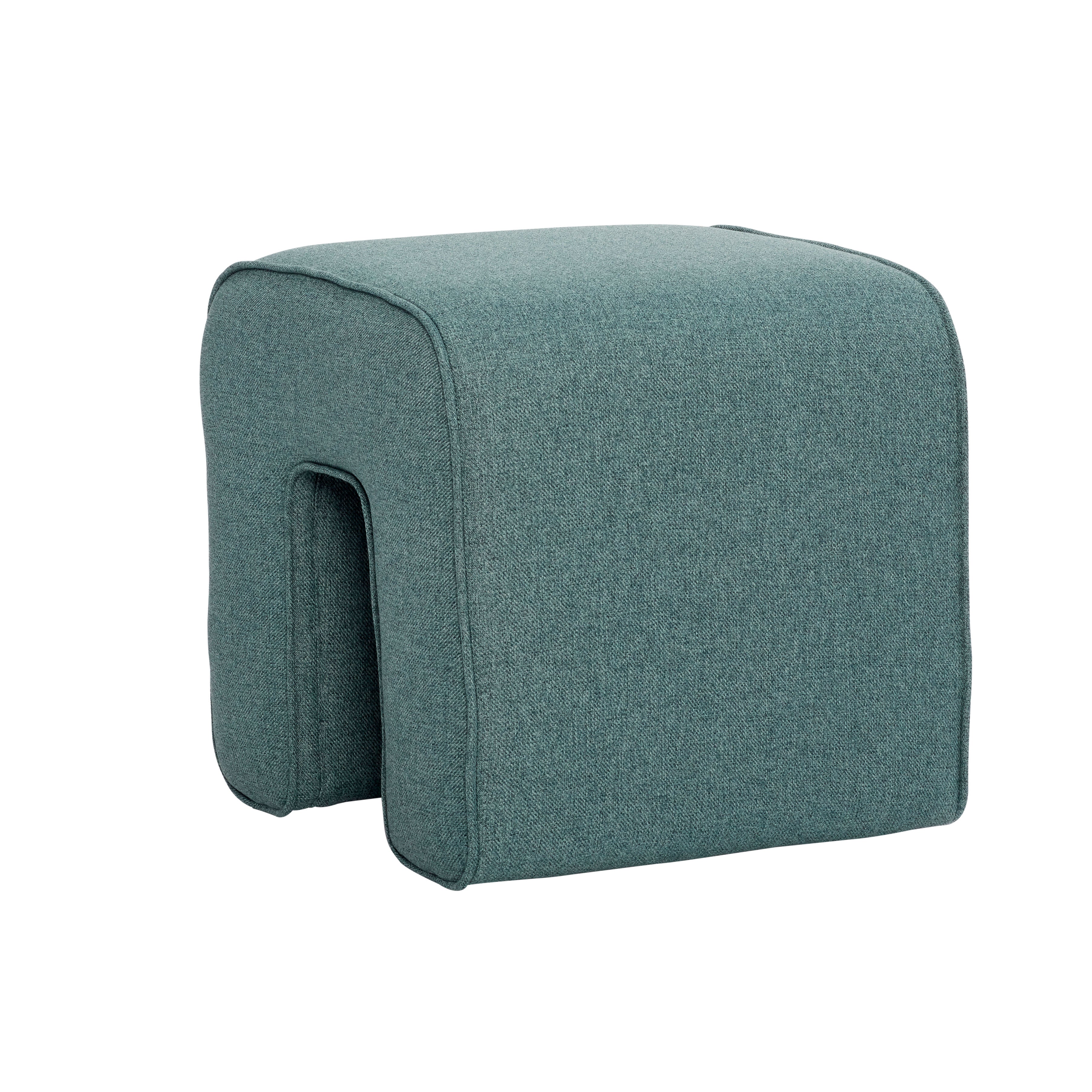 Stool Pouf "Sculpture" Turquoise