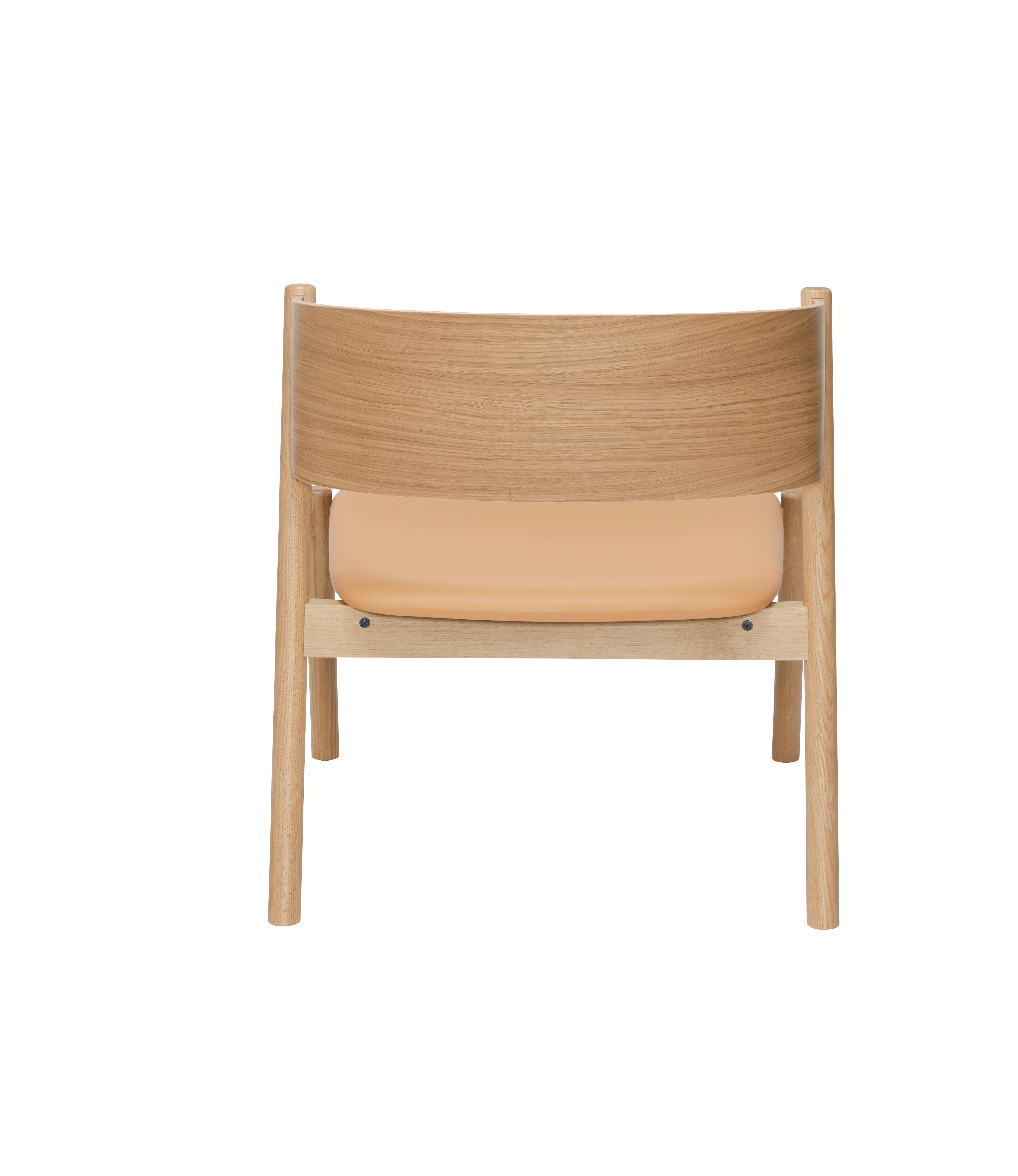 Lounge chair "Oblique" seat natural colour