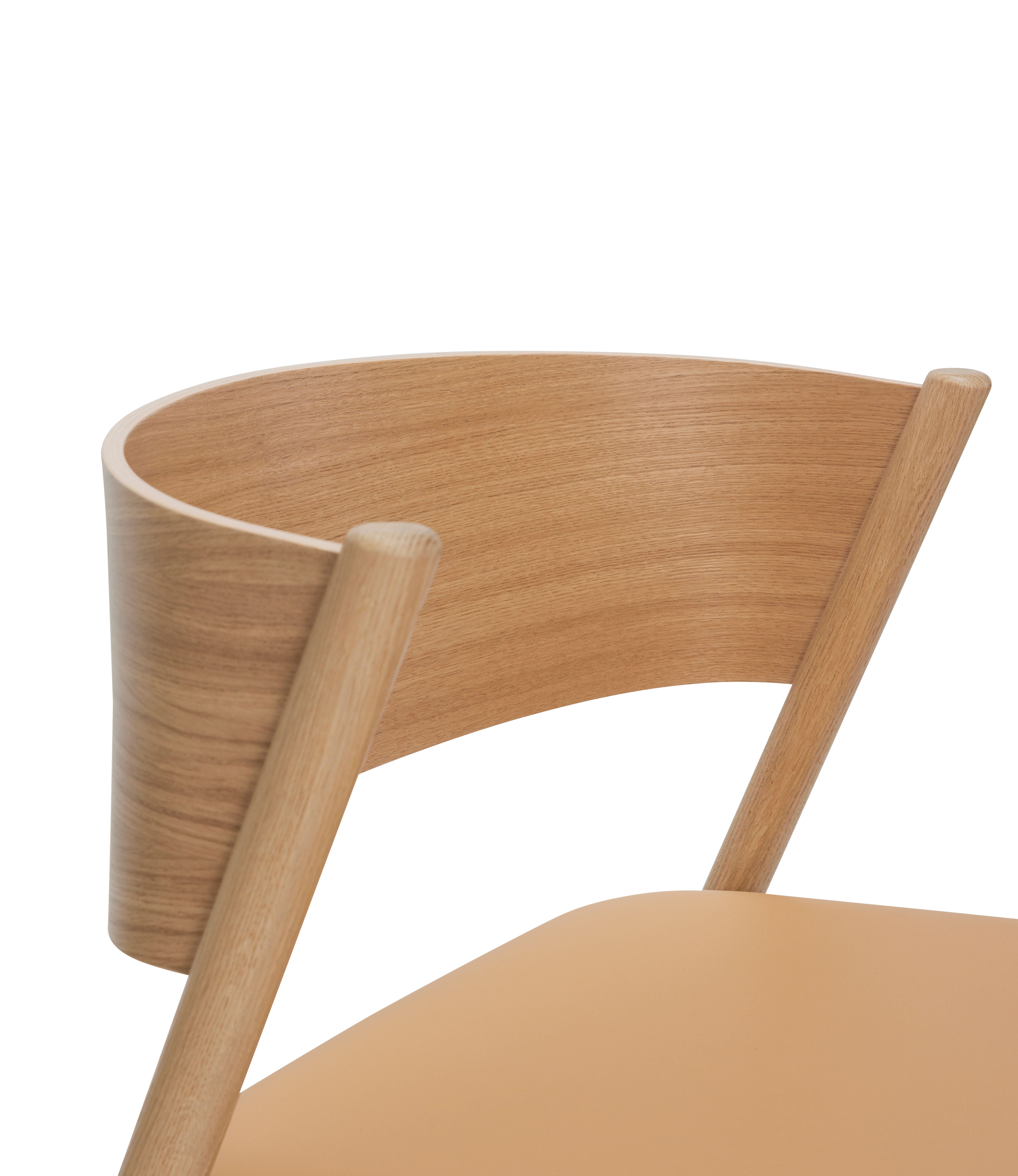 Lounge chair "Oblique" seat natural colour