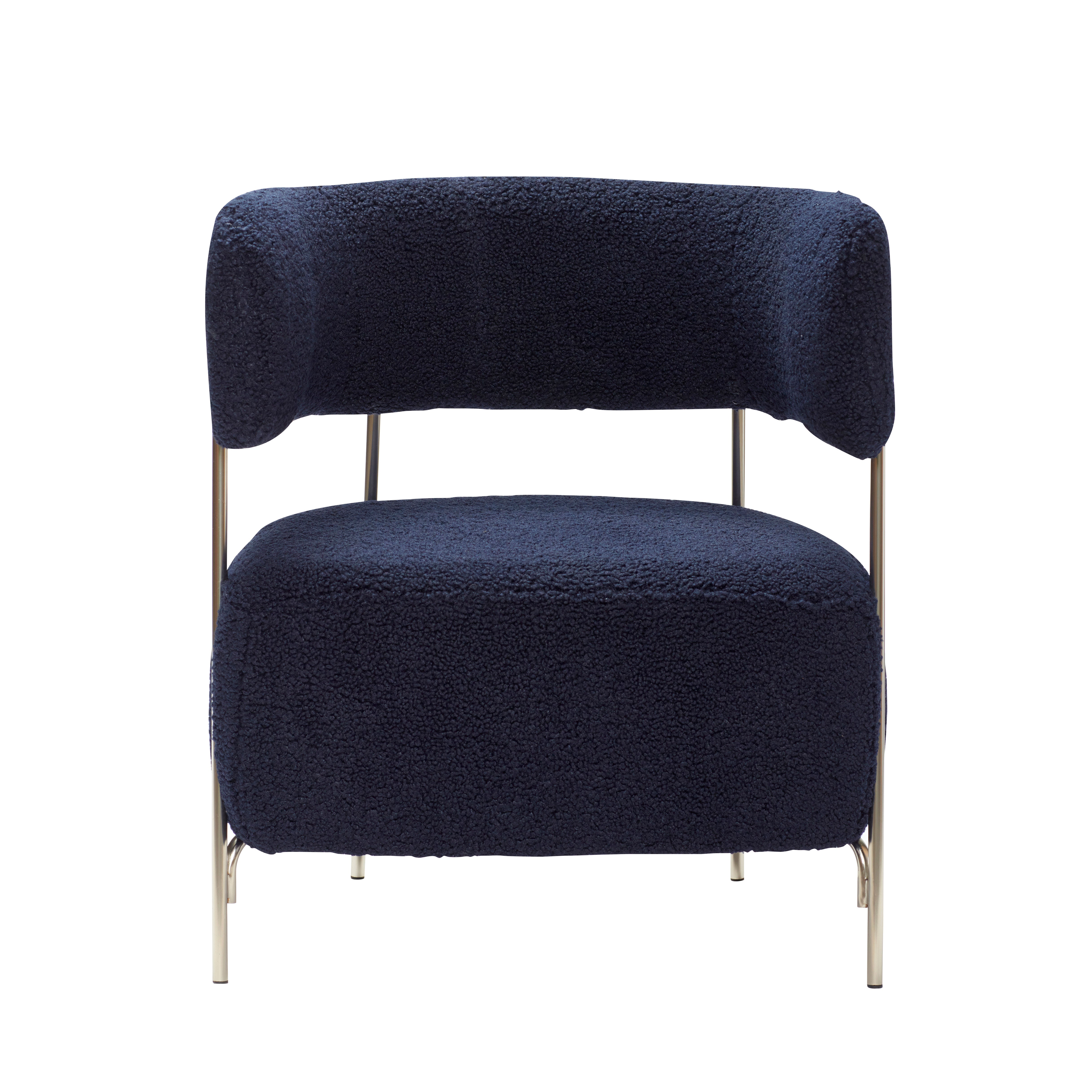 Lounge chair "Teddy" Blue