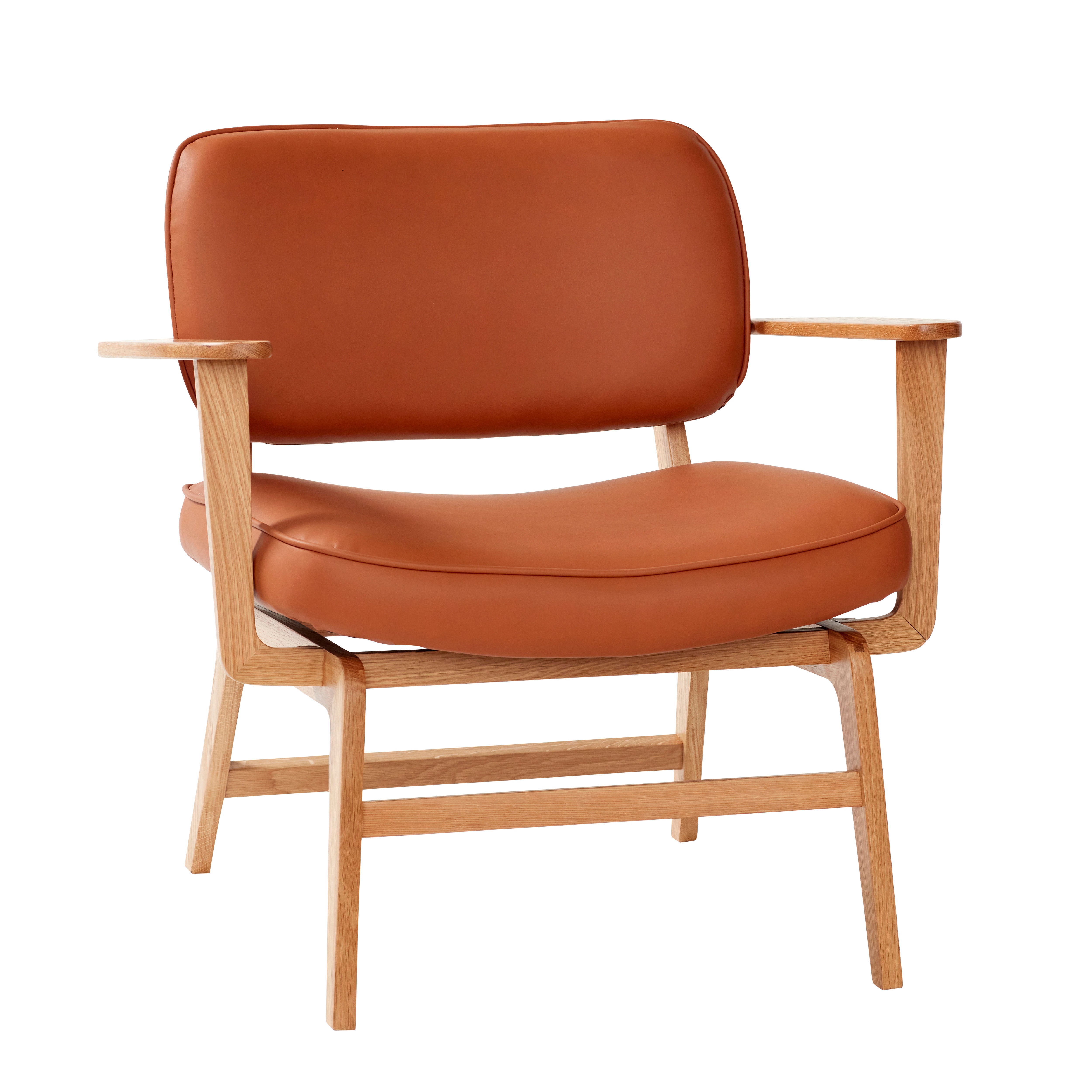Der Haze Loungestuhl in Braun Naturfarben bietet Luxus, Stil und Komfort für ein modernes Zuhause.
