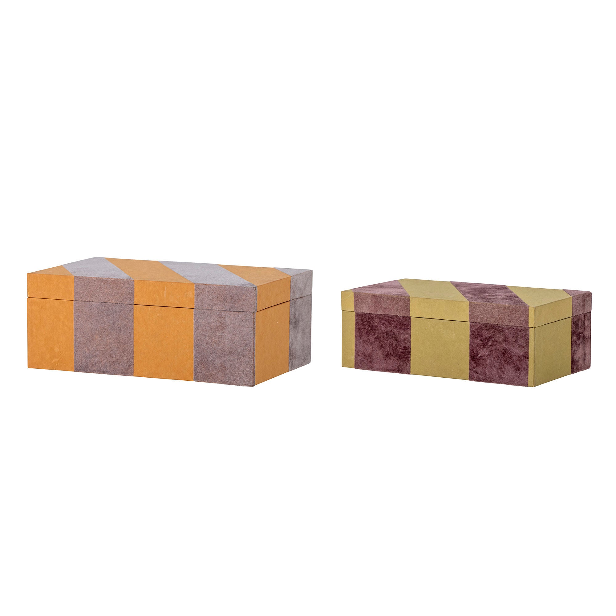 Schachtel "Samira" Box mit Deckel Orange Papier